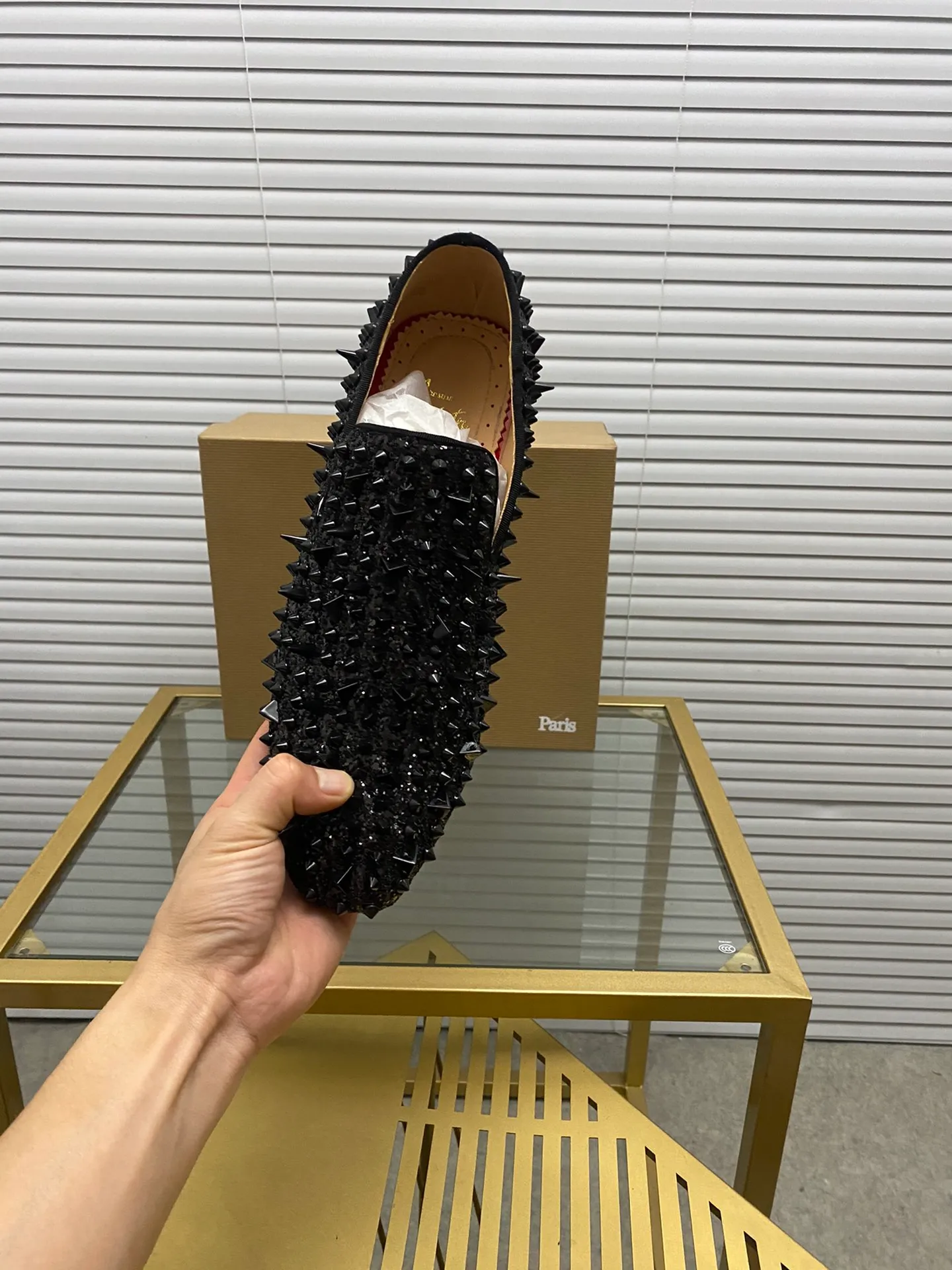 (Customized model) Ex-factory price is 540. christian louboutin (CL red sole shoes) counter series, casual sneakers for couples 📢 📢 📢 Exclusive hot style release 🎈🎈💪 Movable latex feet 👻 Finished outsole line [Proud] 😝Female 35-40# Male 38#-46, global supply😝 [Top version]: Original imported genuine leather upper, top original leather lining, original molded TPU outsole, original 1:1 detail processing, original shoe last,